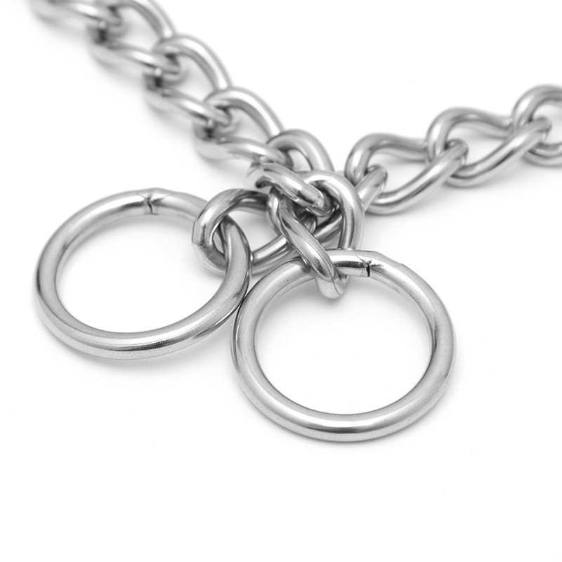 Stainless Steel Dog Choke Collar Metal Chain Slip Pet Training Walking Choker UK - 图片 8