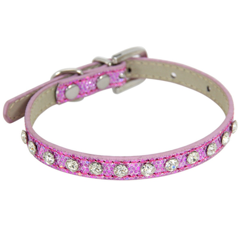 Hot Sale Super Shining Diamond Rhinestone Cat Collar Puppy Baby Dog Cat Collar Leather Strap Kitten Accessories Puppy Collar - Image 14
