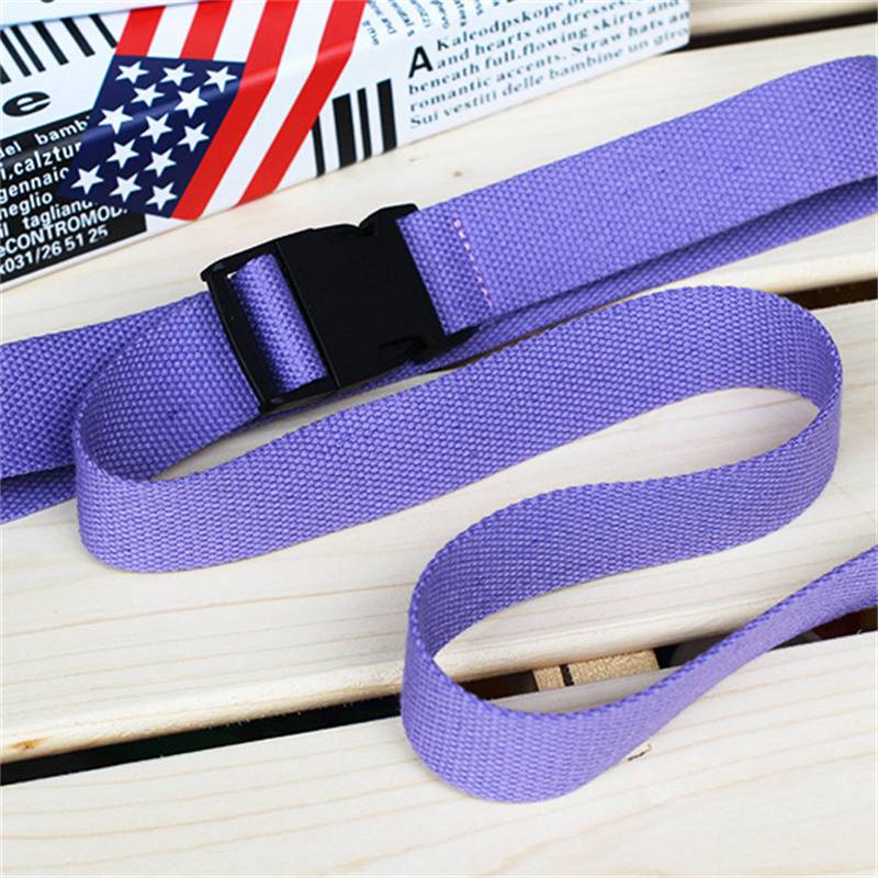 Factory Direct Supply Plastic Buckle Release Buckle Canvas Belt Female Tactical Buckle Solid Color Belt Student Military Training Outdoor Pant Belt - Image 3