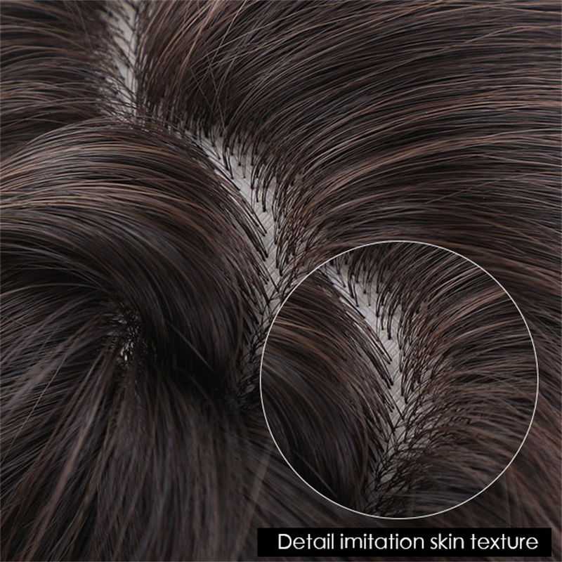 Fashion Medium Big Wave Light Natural Mixed Color Light Gray Full-Head Wig Wig Female Wigs - 图片 10