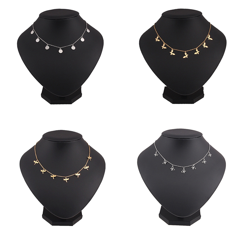 Round Tassel star gold Necklace Women Choker Necklaces Pendants jewelry gift - Image 24