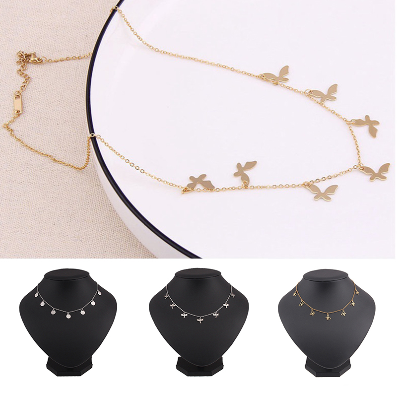 Round Tassel star gold Necklace Women Choker Necklaces Pendants jewelry gift - Image 25