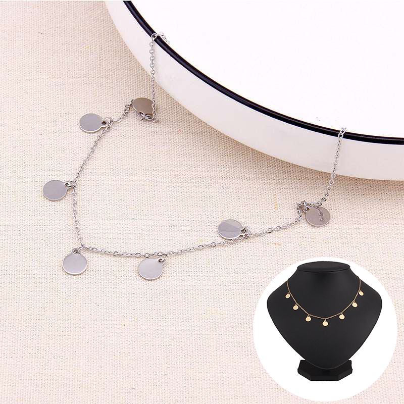 Round Tassel star gold Necklace Women Choker Necklaces Pendants jewelry gift - Image 26