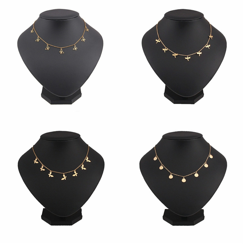 Round Tassel star gold Necklace Women Choker Necklaces Pendants jewelry gift - Image 18