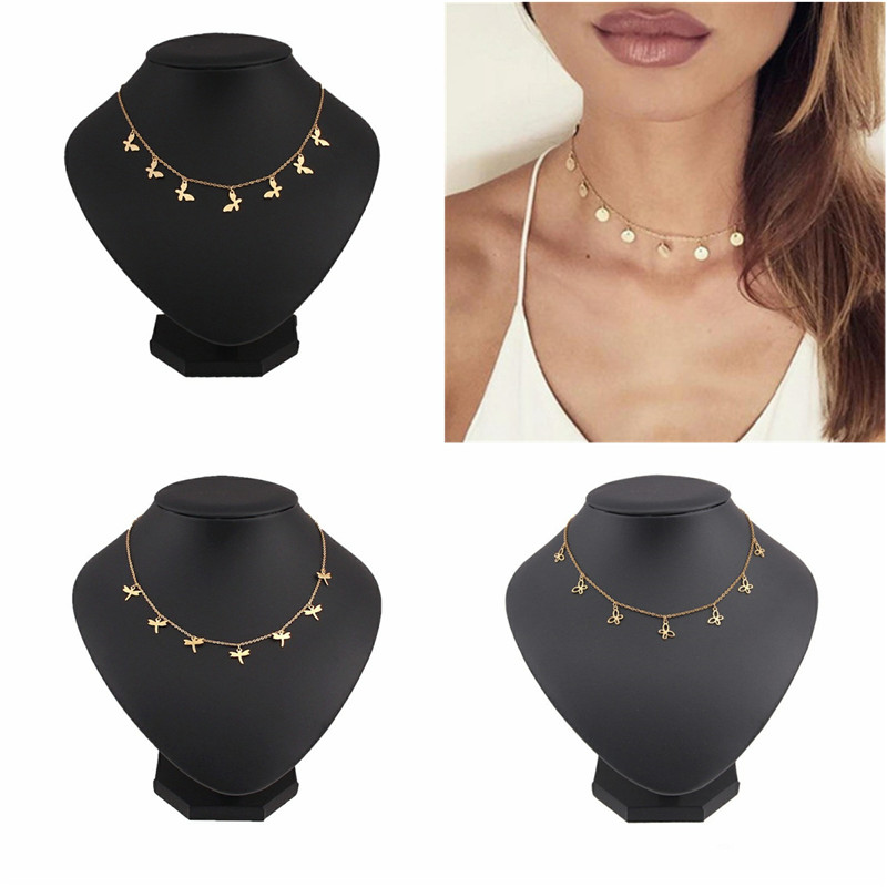 Round Tassel star gold Necklace Women Choker Necklaces Pendants jewelry gift - Image 19