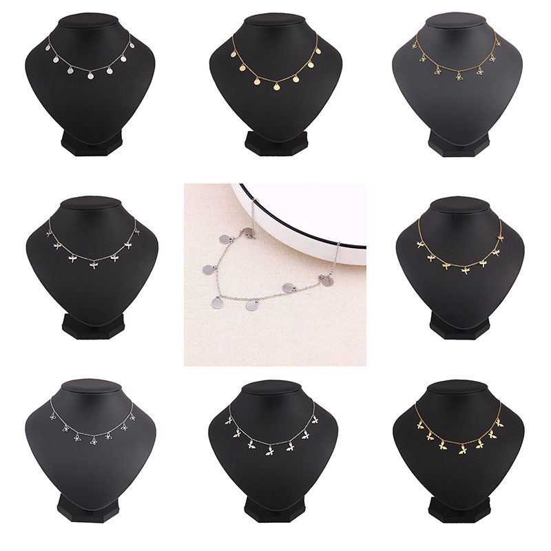 Round Tassel star gold Necklace Women Choker Necklaces Pendants jewelry gift - Image 20