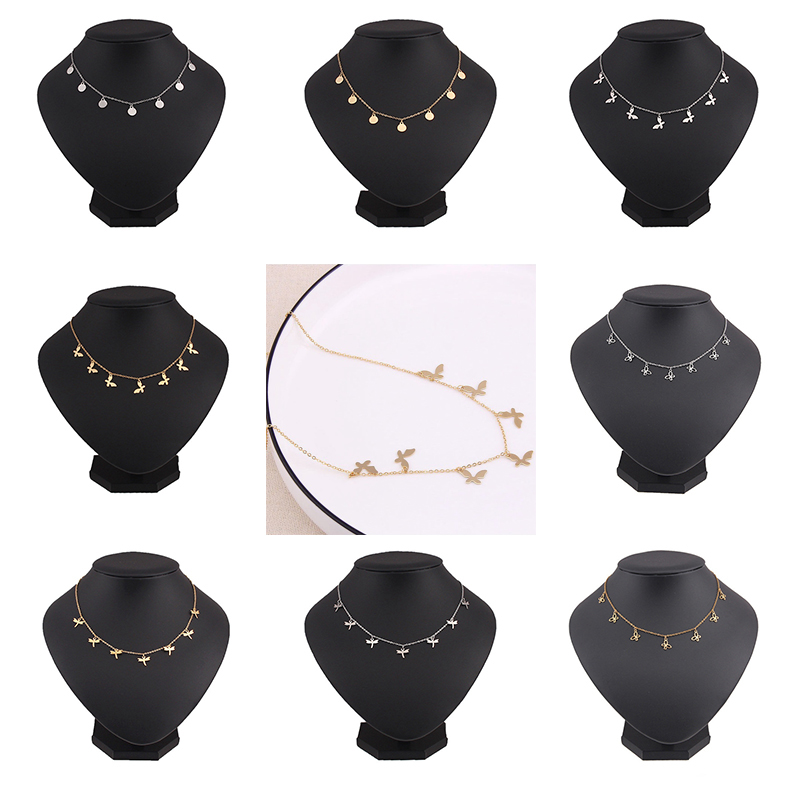 Round Tassel star gold Necklace Women Choker Necklaces Pendants jewelry gift - Image 28