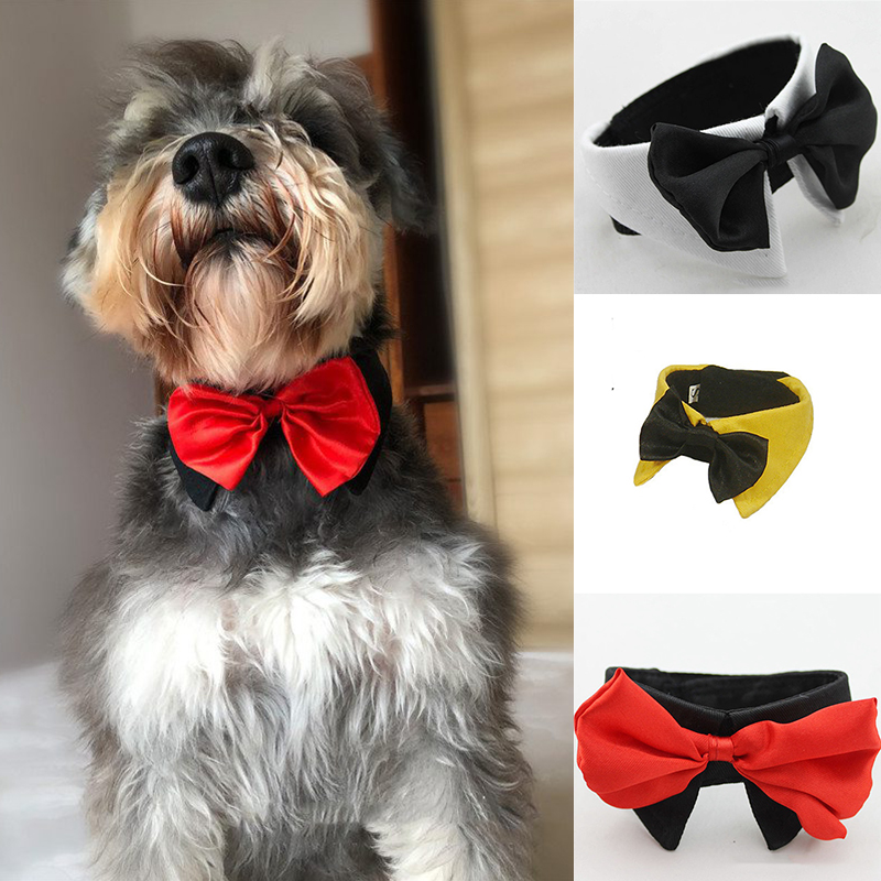 Dog Cat Pet Bow Tie Bowknot Neck Accessory Puppy Dickie Necktie Necklace Collar - Image 8