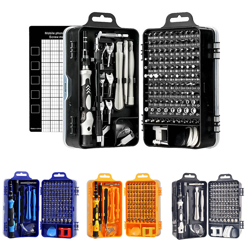 115-in-1 Affordable Wholesale Watch Mobile Phone Disassembly Repair Tool Chrome Vanadium Steel 115-in-One Screwdriver Set - Image 8