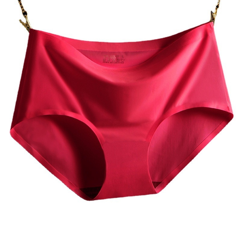 New One-Piece Seamless Underwear for Women Ice Silk Mid-Rise Sexy Ladies Panties Women Large Size Women's Underwear 810 - 图片 12