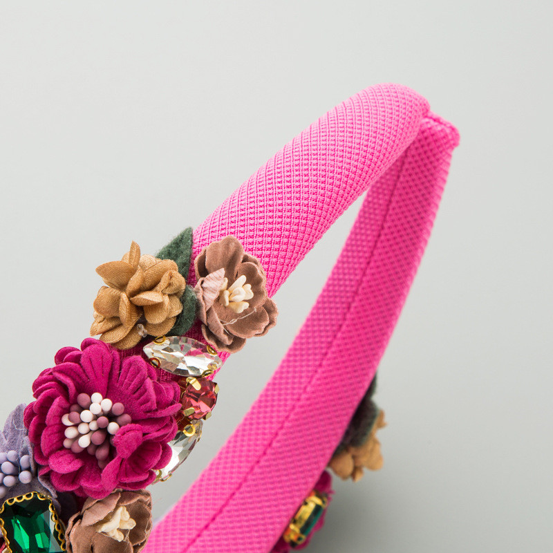 Fashion Baroque Style Flower Pearl Headband Female Hair Accessories Hair Ornaments - Image 9
