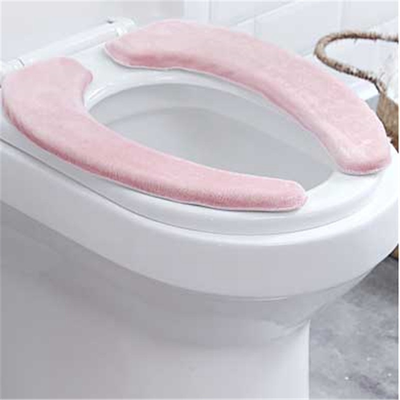 Bathroom Toilet Seat Washable Soft Warmer Mat Cover Pad Cushion Cover Warm - 图片 15