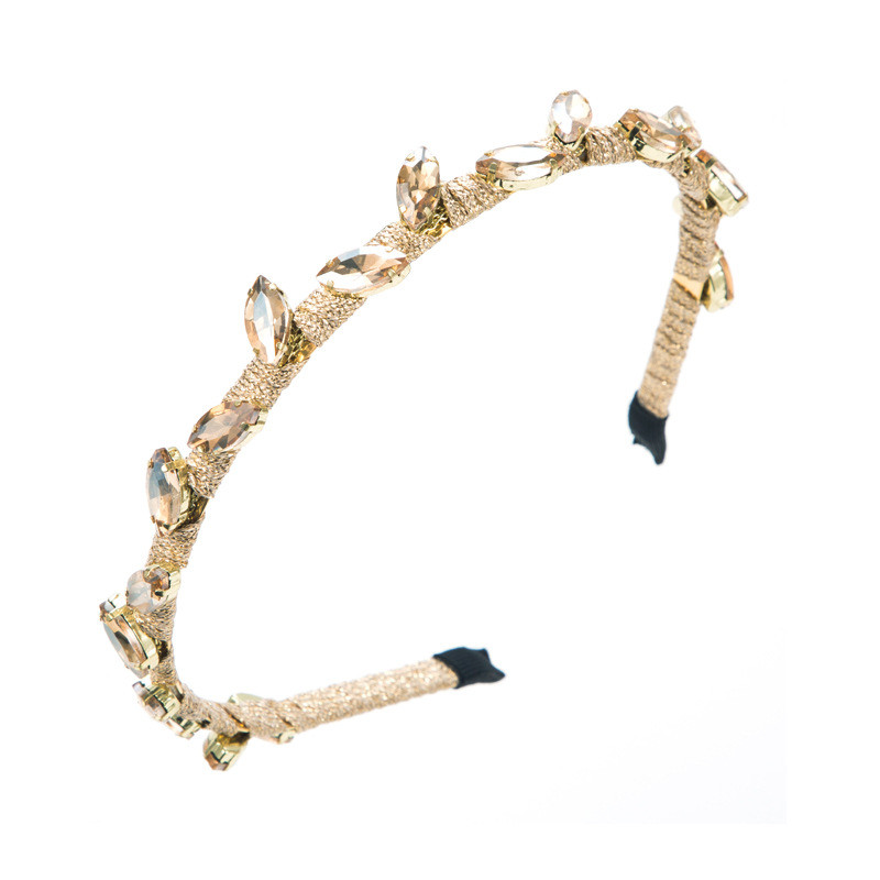 Baroque Inlaid Glass Drill Headband Hair Pressing Ornament Fashion Hair Accessory - 图片 9