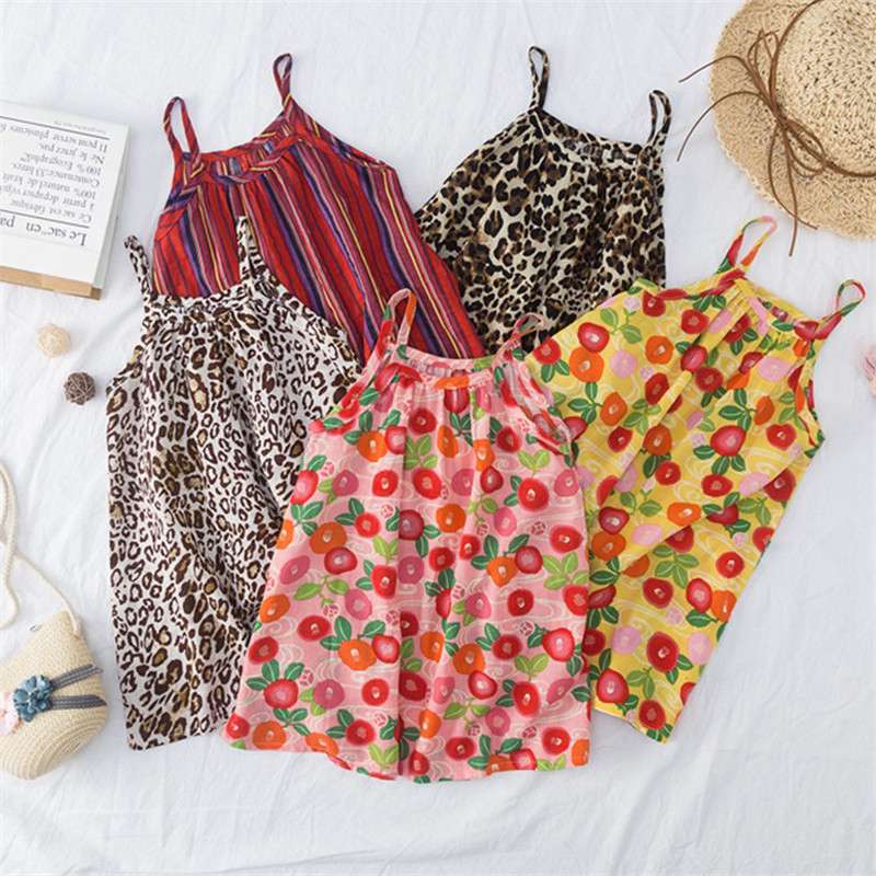 Girls Baby Summer Dress Sleeveless Floral Colorful Spotty Cotton Strappy NEW