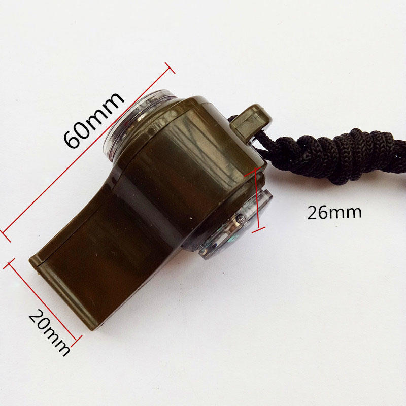 2PC Three in One Life-Saving Whistle with Lanyard Thermometer Compass Outdoor Multifunctional Whistle - 图片 11