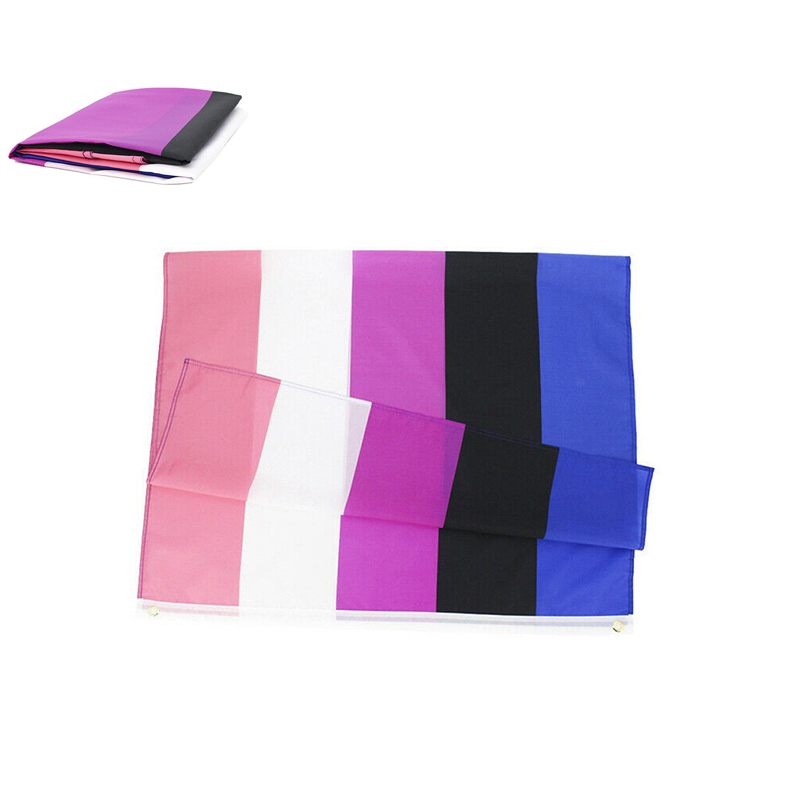 90X150cm LGBT Genderqueer Genderfluid Gender Fluid Pride Flag For Decoration - Image 13