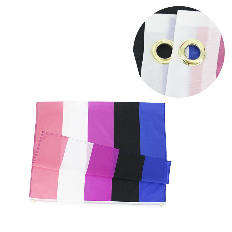 90X150cm LGBT Genderqueer Genderfluid Gender Fluid Pride Flag For Decoration - Image 7