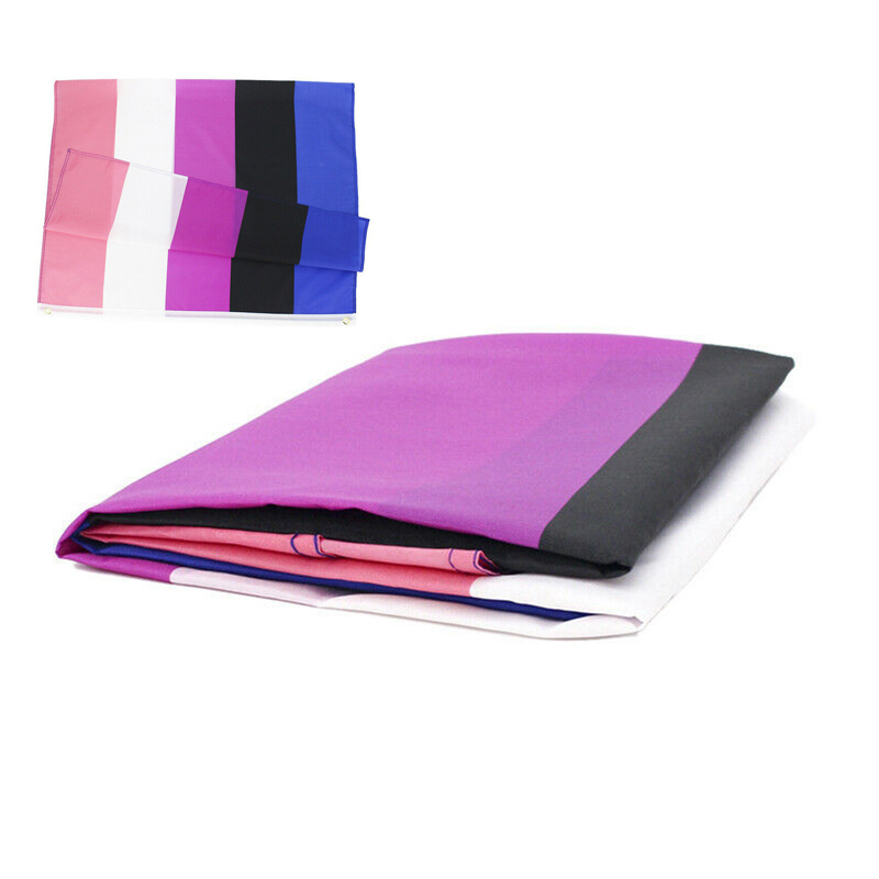 90X150cm LGBT Genderqueer Genderfluid Gender Fluid Pride Flag For Decoration - Image 9
