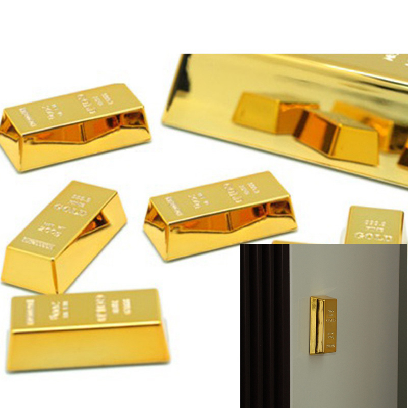 Creative Gold Brick Shape Resin Fridge Magnet Removable Kitchen Refrigerator Magnets Magnet Sticker Craft Kids Gifts Home Decor - 图片 16