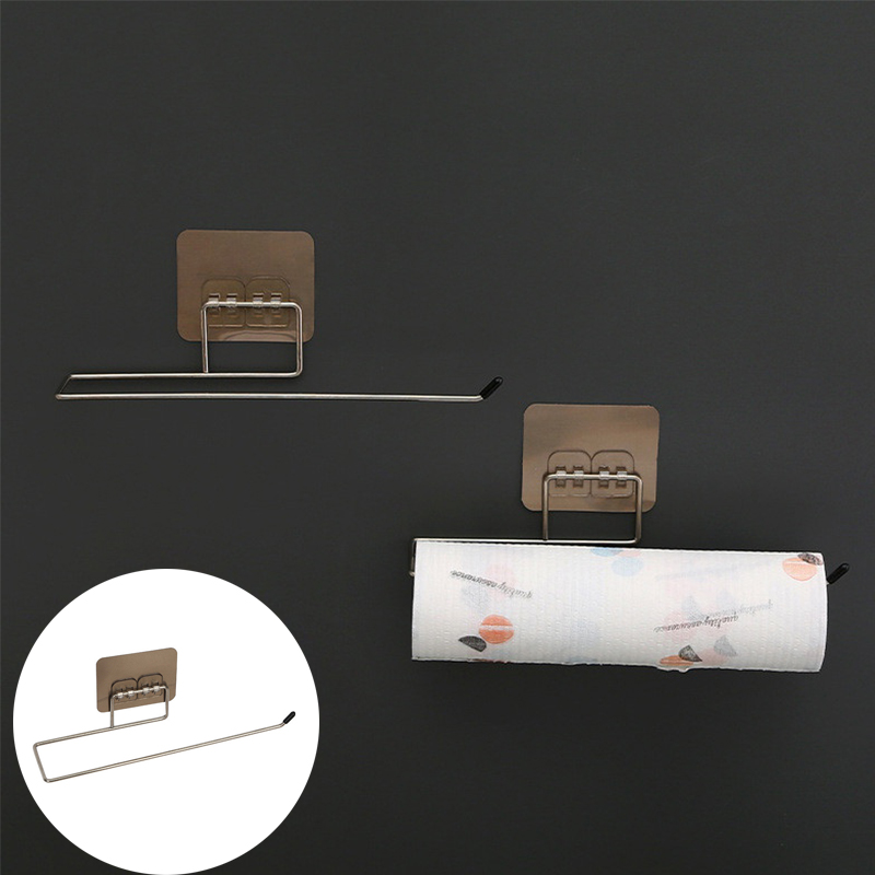 Kitchen Toilet Paper Holder Tissue Holder Hanging Bathroom Toilet Paper Holder Roll Paper Holder Towel Hanger Rack Stand - Image 14