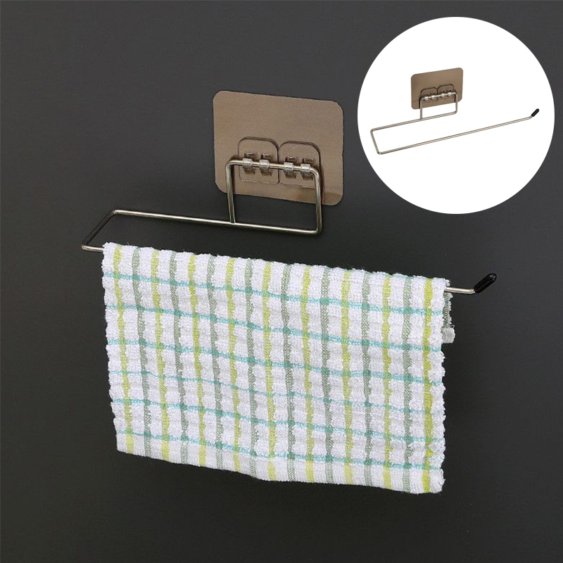 Kitchen Toilet Paper Holder Tissue Holder Hanging Bathroom Toilet Paper Holder Roll Paper Holder Towel Hanger Rack Stand - Image 13