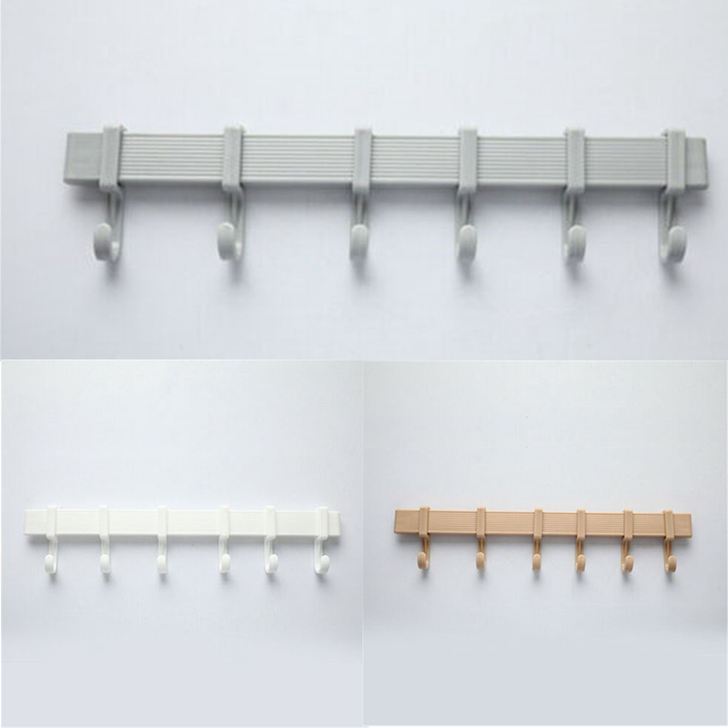 Multifunction Kitchen Storage Hook Holder 6 Hooks Wall Door Holder Hanger Rack For Spoon Scoop Bathroom Kitchen Organizer - Image 28