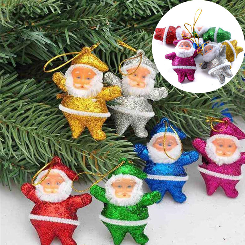 Lot 6 pcs Christmas Santa Claus Ornaments Christmas Tree Hanging Mini Decoration - Image 13