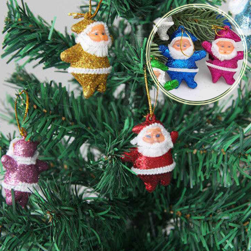 Lot 6 pcs Christmas Santa Claus Ornaments Christmas Tree Hanging Mini Decoration - Image 10