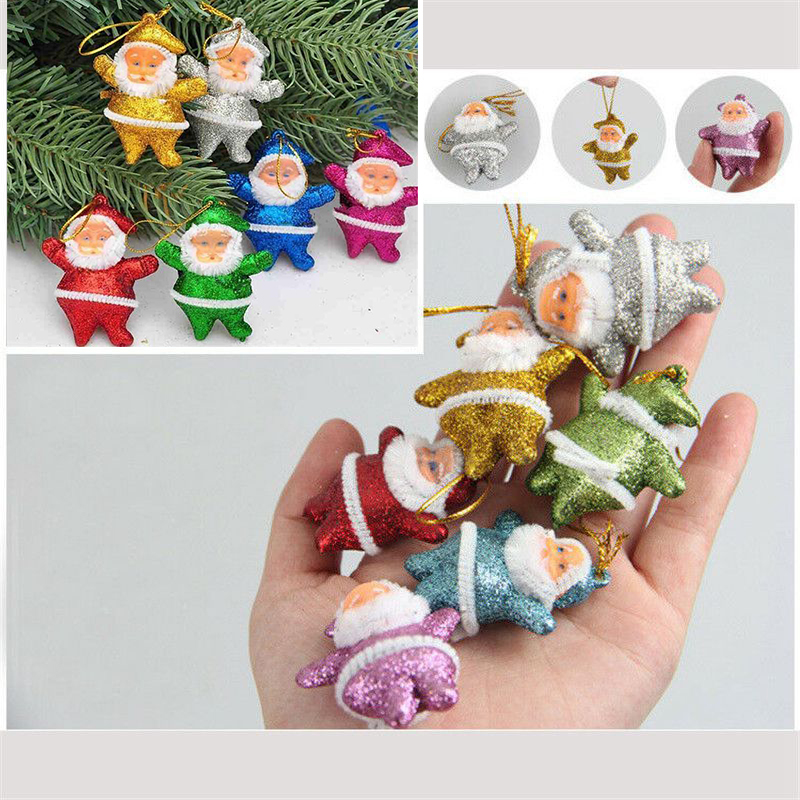 Lot 6 pcs Christmas Santa Claus Ornaments Christmas Tree Hanging Mini Decoration - Image 19