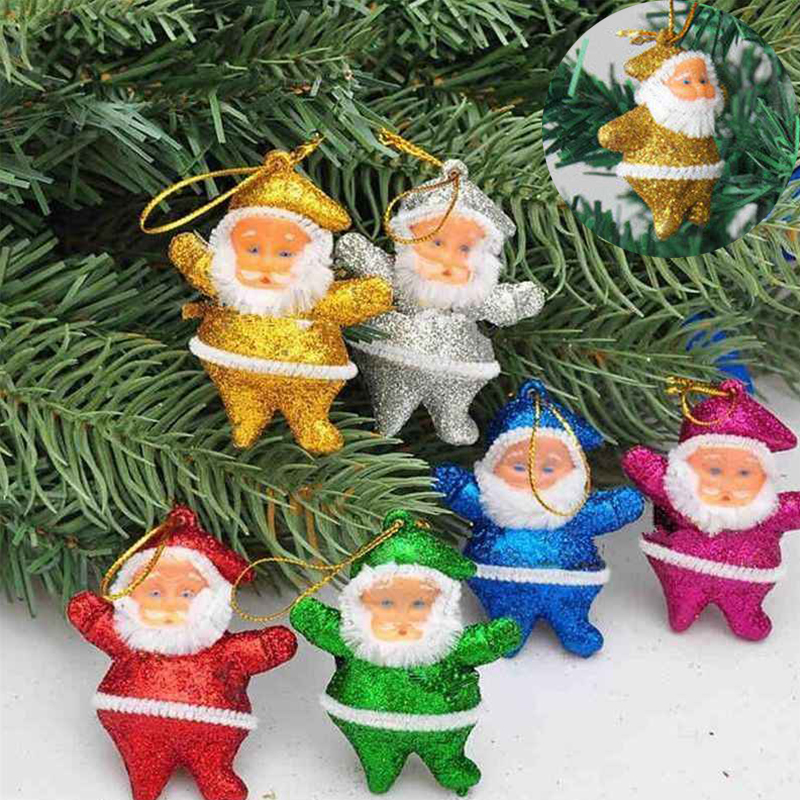 Lot 6 pcs Christmas Santa Claus Ornaments Christmas Tree Hanging Mini Decoration - Image 21