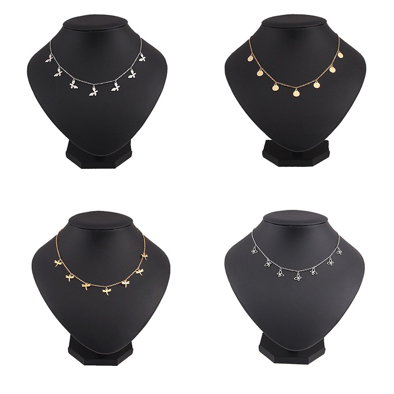 Round Tassel star gold Necklace Women Choker Necklaces Pendants jewelry gift - Image 13