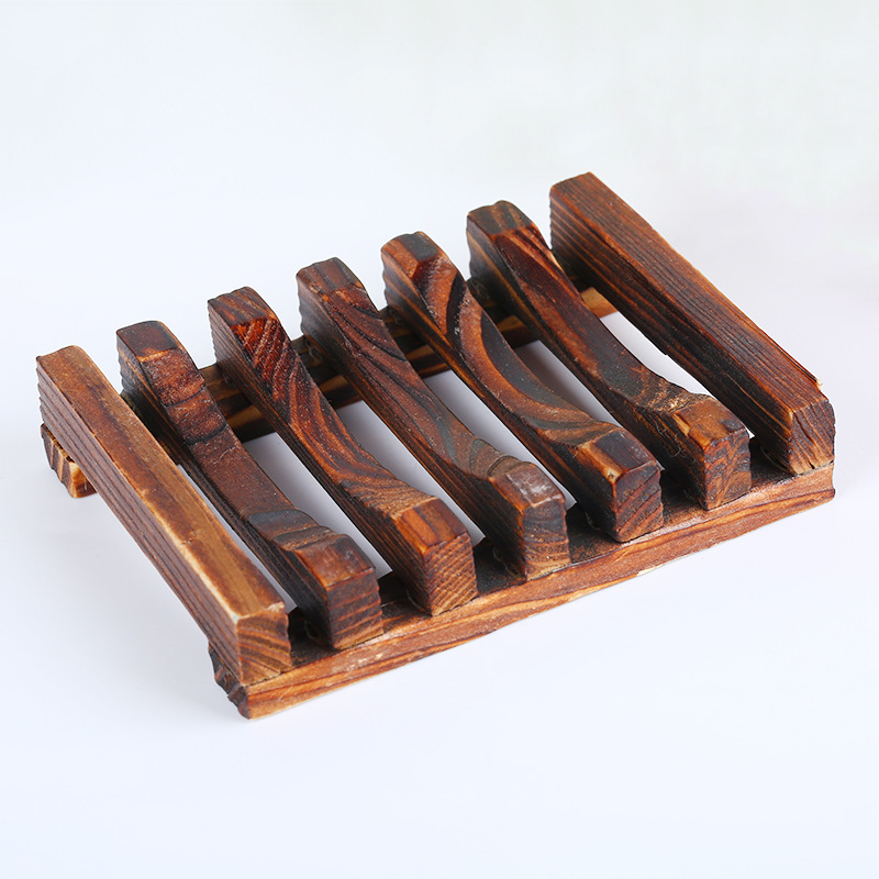Natural Bamboo Wooden Soap Dish Tray Storage Holder Bath Shower Bathroom Rack - Image 12