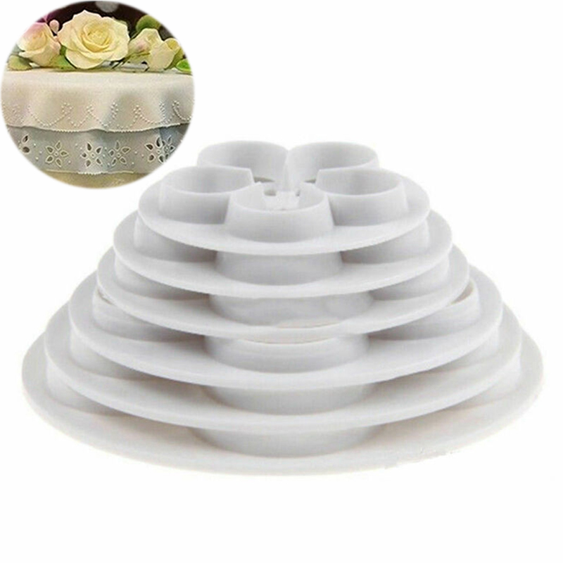 6Pcs Rose Flower Fondant Mould Cutter Cake Decorating Craft Icing Baking Tools - 图片 8