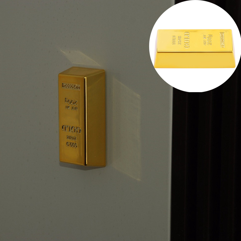 Creative Gold Brick Shape Resin Fridge Magnet Removable Kitchen Refrigerator Magnets Magnet Sticker Craft Kids Gifts Home Decor - 图片 15