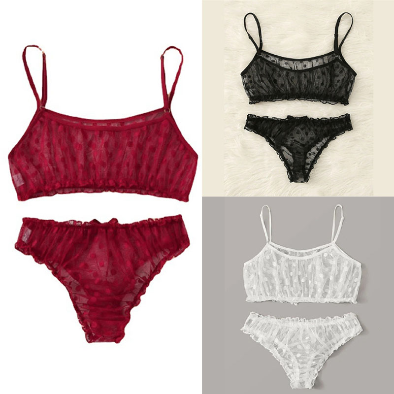 AliExpress Sexy Lingerie Sexy Lace Invisible Underwear Panties Set Factory Wholesale Sexy Suit Cute Less - 图片 11