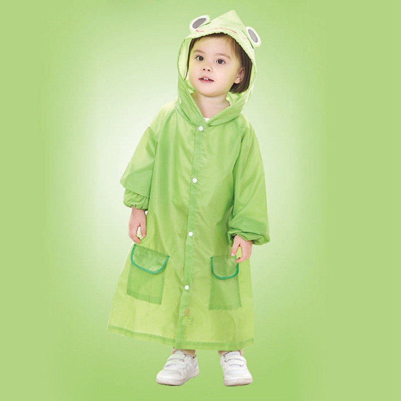 Cute Children Hooded Rain Coat Kids Jacket Poncho Raincoat Nursery - Image 4