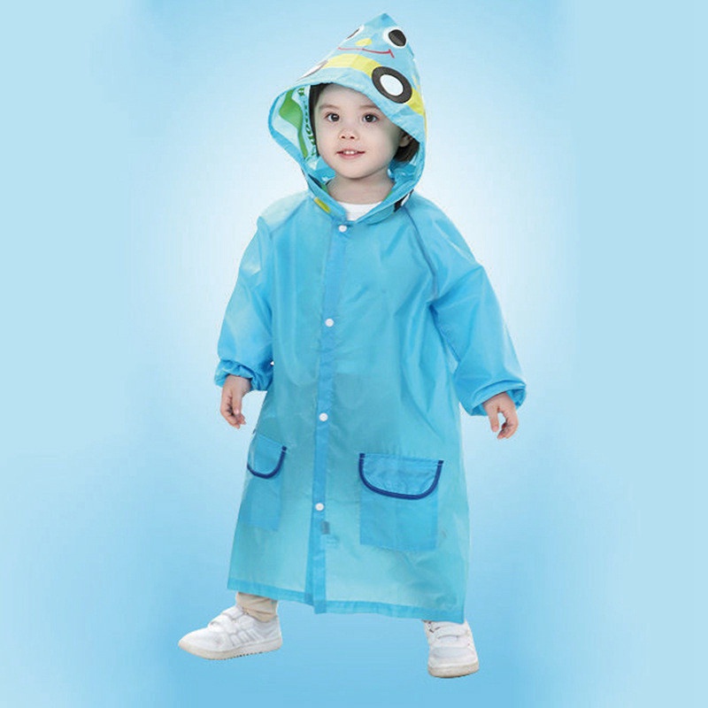 Cute Children Hooded Rain Coat Kids Jacket Poncho Raincoat Nursery - Image 5