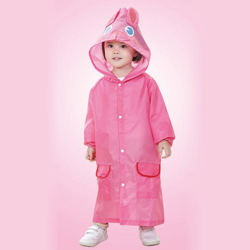 Cute Children Hooded Rain Coat Kids Jacket Poncho Raincoat Nursery - Image 6