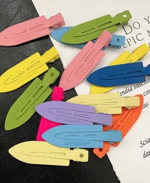 2pc No Bend Seamless Hair Clips Side Bangs Fix Fringe Barrette Makeup Washing Face Accessories Women Girls Styling Hairpins