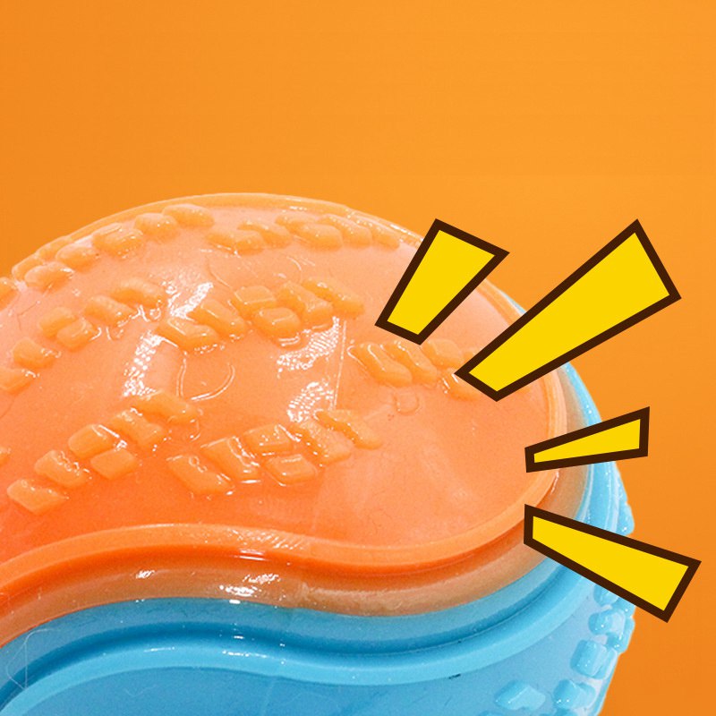 Bite-resistant Pet Dog Toy Rubber Ball Beef-flavored Elastic Ball To Prevent Dog From Destroying Things Dog Training Supply