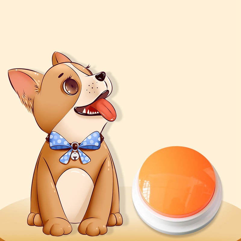 1X Pet Dog Talking Starter Dog Recording Button Training Speaking Tools Pet Toy