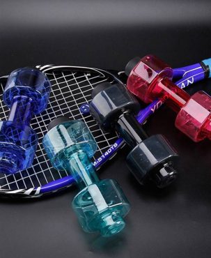 4 Colors Sports Water Bottles 550ml Leakproof Portable Unbreakable My Sports Plastic Bottle Shaker BPA Fitness Dumbbell Unisex