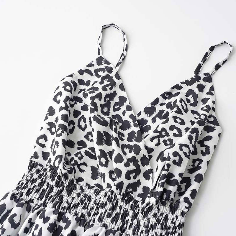 Dress Summer Leopard Print Sling Group Foreign Trade Women's Clothing Leopard Print - Image 14