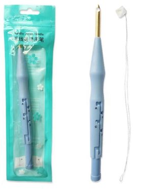 Embroidery Kit Punch Needle Stitching Tool Magic Embroidery Needle Pen Weaving Tool Knitting Sewing Tools for DIY Carpet Hook