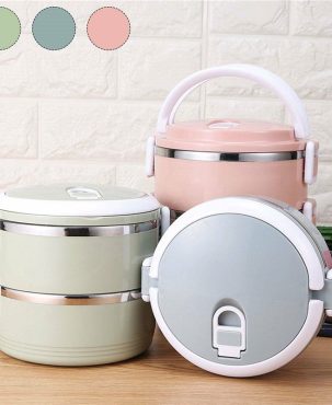 Portable Food Warmer Kids School Lunch Box Thermal Insulated Food Container UK