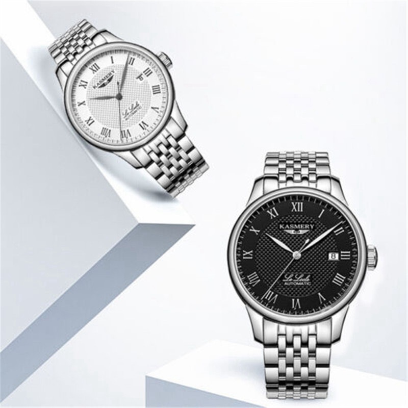Men's Watch Swiss Mechanical Watch Automatic Solid Steel Belt Business Men's