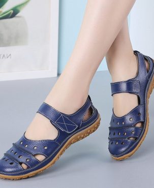 Cross-Border Large Size Women's Shoes Hollow Hole Shoes Tods Women's Shoes Breathable Nurse White Shoes Women's Casual Flat Shoes