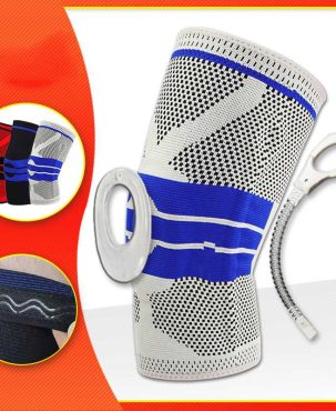 Silicone Compression Knee Support Brace Sleeve Sports Injury Arthritis Protector