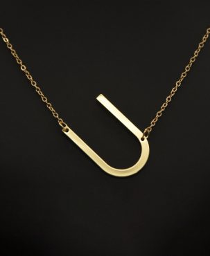 Factory Direct Supply European and American Personalized Letter Necklace Female 26 English Letters Amazon Wholesale Ornament