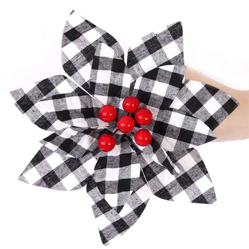 2PC Christmas Flower Christmas Tree Decor Flowers Christmas Decor Artificial Flowers - Image 3